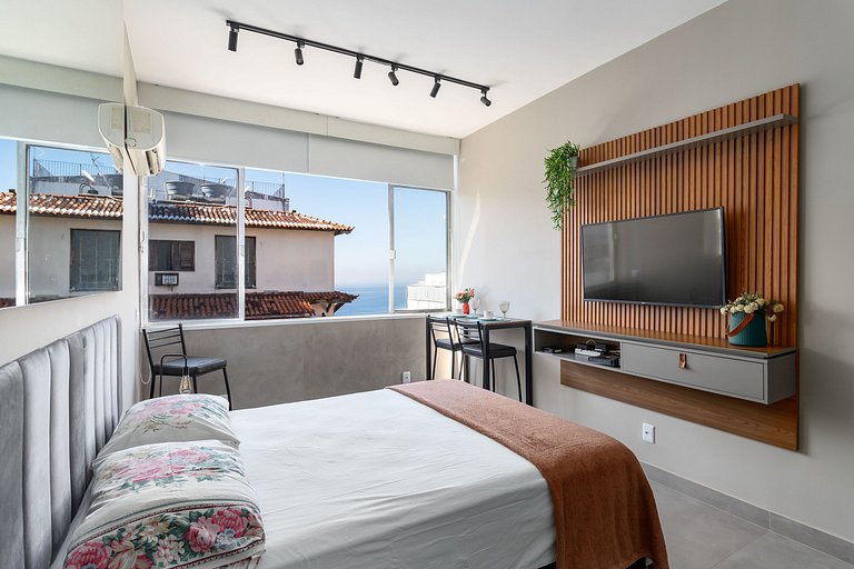 Luxo e Design Vista Mar no Posto 5 - Copacabana
