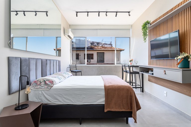 Luxo e Design Vista Mar no Posto 5 - Copacabana