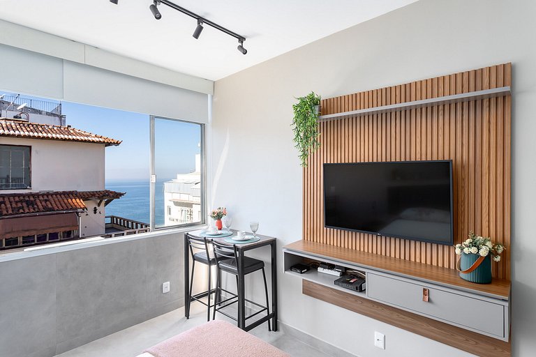 Luxo e Design Vista Mar no Posto 5 - Copacabana