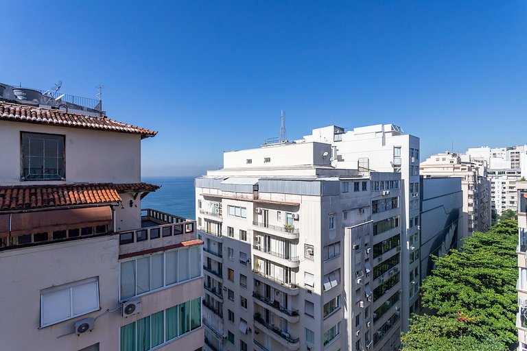 Luxo e Design Vista Mar no Posto 5 - Copacabana