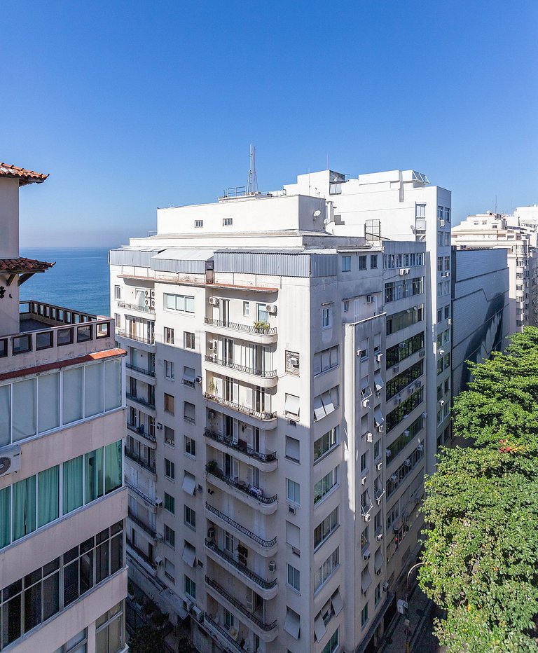 Luxo e Design Vista Mar no Posto 5 - Copacabana