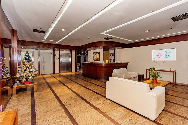 Flat Posto 6 com Piscina - Copacabana